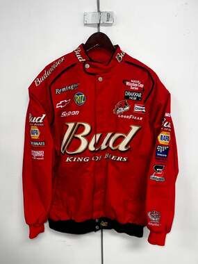 Vintage Dale Earnhardt Jr Budweiser Racing Jacket XL Chase Authentics NASCAR